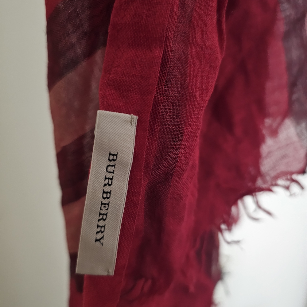 Burberry Red Scarf